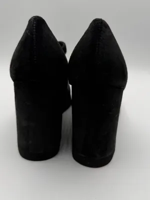 Vintage MIA Betty Y2K Mary Jane Platform Wedge Heels Black Leather 8.5 thumbnail 4