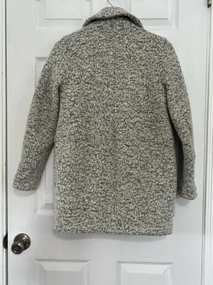 Abercrombie & Fitch Wool Blend Coat XS Boucle Peacoat Old Money Preppy Classic thumbnail 3