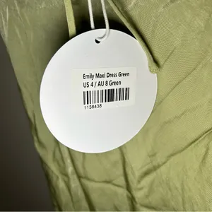 NEW Princess Polly Emily Green Satin Maxi Dress Women’s Size Small 4 thumbnail 9