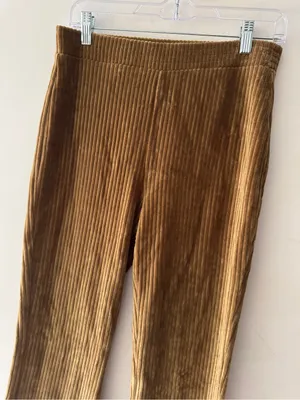 Aerie Groove On Velour‎ High Waisted Brown Flare Pant thumbnail 4