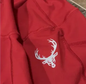 Bucked Up Red Workout Leggings Size XS thumbnail 2