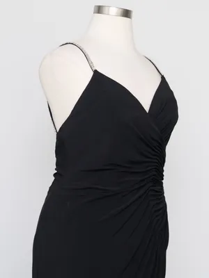 Mac‎ Duggal - Faux Wrap V-Neck Open Back Gown 26695 thumbnail 10