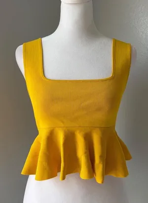 Zara ribbed tank  thumbnail 1