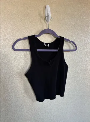 Black Bozzolo tank top  thumbnail 2