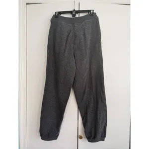Aerie Charcoal Gray Fleece Zip Front Corset Waist Joggers Sweatpants Medium‎ thumbnail 3