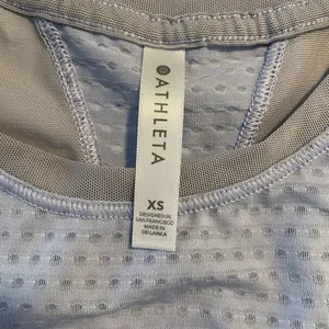 Athleta Chi Dot Mesh Workout Active Crop Tank Blue‎ size XS Sporty Athlesiure thumbnail 7