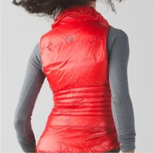 Like New‎ Lululemon Fluffin Awesome Down Puffer Vest in Alarming Red 4 thumbnail 4