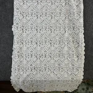 H&M Divided White Lace Maxi Dress Long Sleeve Open Back Side Slit Size 8 thumbnail 10