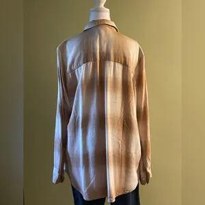 GAP Super Soft Boyfriend Plaid Shirt thumbnail 3