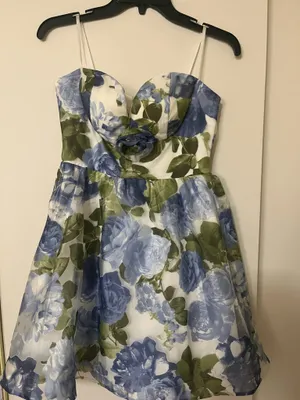 Camille La Vie Floral Dress Homecoming thumbnail 1