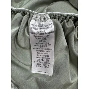 Windsor Sage Green Ruched Lace Up Back Asymmetrical Mini Dress XS thumbnail 7