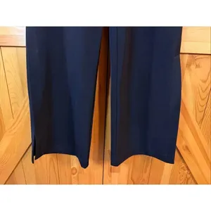 White House Black Market Black Wide Leg Side Slit Hem Dress Pants Size 2 (6734) thumbnail 4