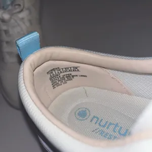 Nurture by Lamaze Women’s White Sneakers with Light Blue Accents thumbnail 3