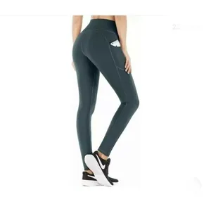 IUGA Yoga Green Butt Lift Leggings XSMALL High Waist Pockets thumbnail 7