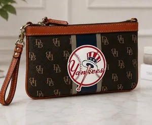Dooney & Bourke New York Yankees Pouchette Wristlet NWT thumbnail 1