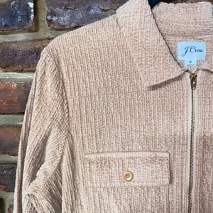 J. Crew Mocha Tan Corduroy Zip-Front Cinched Mini Dress Women's Size 8 thumbnail 5