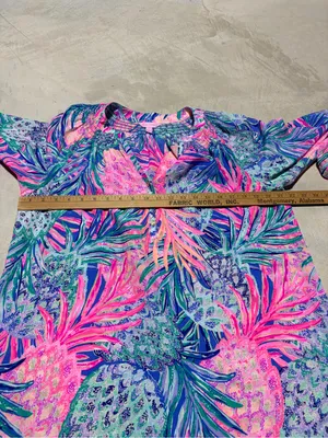 Lilly pulitzer Elsa gypset paradise Pineapple Print Long Sleeve Blouse large thumbnail 4