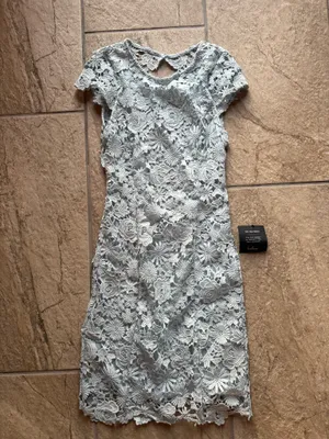 Lulus Romance Language Light Blue Backless Lace Dress thumbnail 5