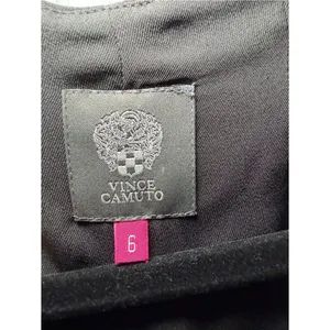 Vince Camuto Black High-Low Dress with Silver Sequin Accents thumbnail 3