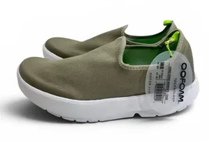 OOFOS OOMG Eezee recovery sneaker shoes in sage green thumbnail 1