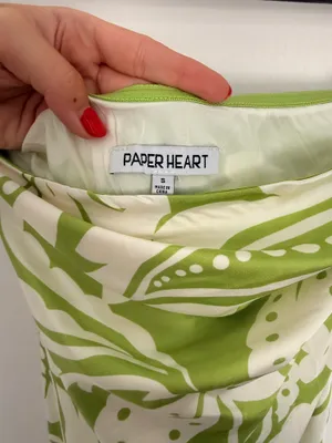 Paper Heart Dress Maxi Floral Satin thumbnail 6