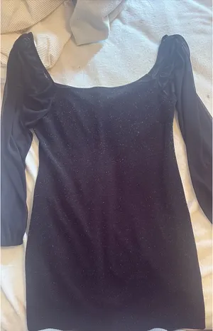 black hoco dress Size L thumbnail 1