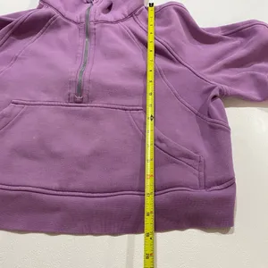 Lululemon Purple Cropped Half Zip Hoodie XS/S Oversized Scuba Style thumbnail 8
