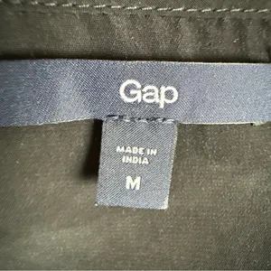 Gap Womens Black Short Sleeve Blouse Size M thumbnail 6