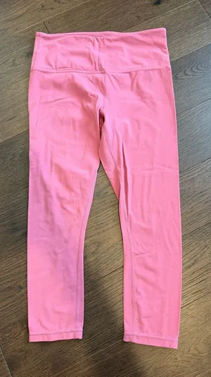 Athleta High-Waist Cropped Leggings in Pink Small - C37-083 thumbnail 1