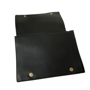 Justfab Joey portfolio‎ iPad clutch black faux leather python embossed fold over thumbnail 6