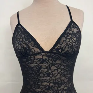 Victoria's Secret Mesh Lace Semi-Sheer Babydoll Lingerie Black bodycon Size S thumbnail 2