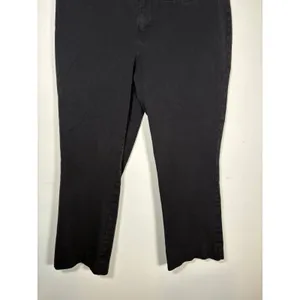 Maeve Anthropologie Pants Black Straight Leg Stretch Trousers Dark Academia 16 thumbnail 3