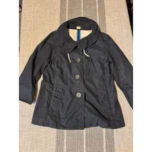 J Crew Navy Blue Cotton Waxed Look Utility Jacket Womens Size 6 thumbnail 8