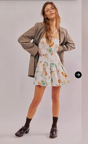 Free people Made Me Smile Printed Mini dress thumbnail 4