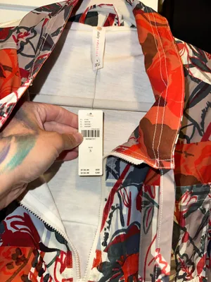 NWT Daily Practice by Anthropologie Floral Windbreaker Jacket thumbnail 8