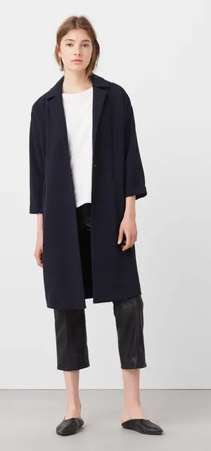 NWT Mango Collared Overcoat thumbnail 1