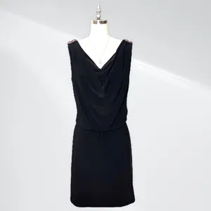White House Black Market V-Neck Formal Dress with Crystal Shoulder Accents 4 thumbnail 11