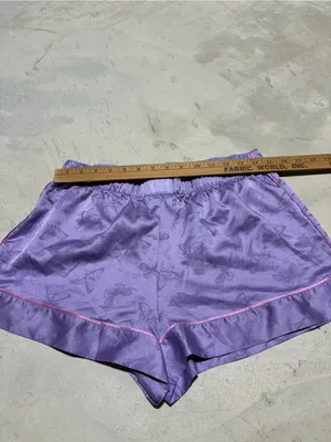 Victoria’s Secret Purple Satin Butterfly Pajama Shorts medium thumbnail 3