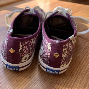Kate Spade Keds X Sneakers Purple Floral Design Women’s Shoe Size 6.5 Casual thumbnail 5