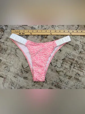 Pink & White Floral Bikini Set thumbnail 6