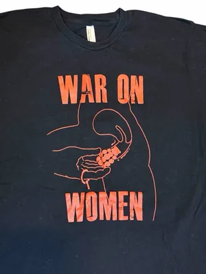 War On Women Band T Shirt Large Black Red Graphic Feminist Punk Tee Unisex thumbnail 3