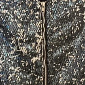 ELLIATT Catalina Black And Silver‎ Sequin Asymmetrical Mini Skirt EUC Medium thumbnail 6