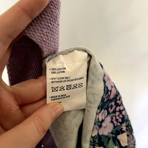 Laura Ashley purple green‎ floral tote bag large capacity cargo cotton thumbnail 6