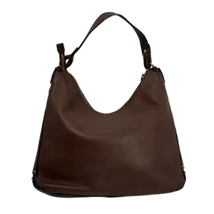Kate Spade New‎ York Leather Hobo Shoulder Bag Purse Brown Gold Tone Hardware thumbnail 2