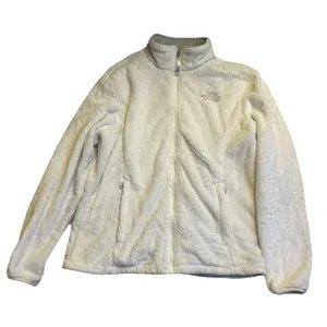 The North Face Women’s Full Zip Fleece Jacket White Size Large Soft Plush Warm thumbnail 1