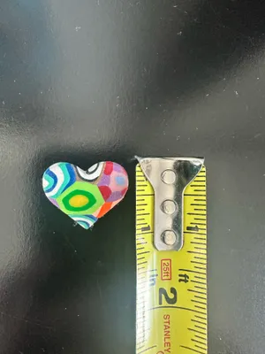 Colorful Heart Shaped Pin Multiple thumbnail 3