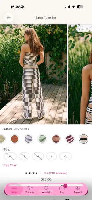 Free people sailor tube set thumbnail 4