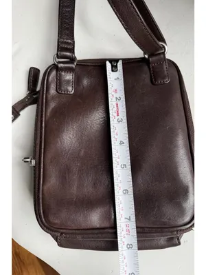 Fossil Chocolate Brown Leather Crossbody Bag thumbnail 9