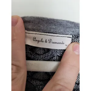 Angels & Diamonds Graphic T-Shirt Demonia Affliction Goth Emo Grunge Mesh Small thumbnail 6
