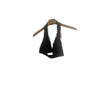 ✨PINK Victoria's Secret Black Unlined Date Floral Lace Halter Sz S Bralette✨ thumbnail 3